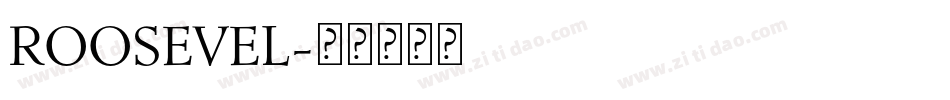 ROOSEVEL字体转换