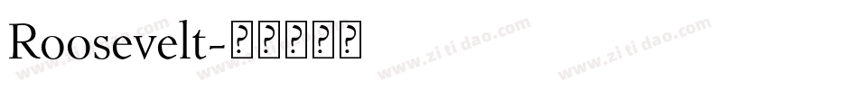 Roosevelt字体转换