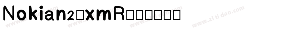 Nokian2-xmR字体转换