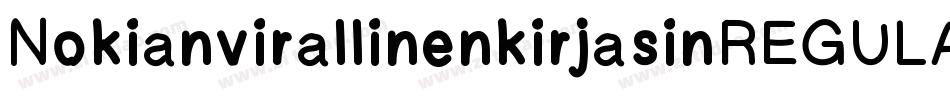 NokianvirallinenkirjasinREGULAR字体转换