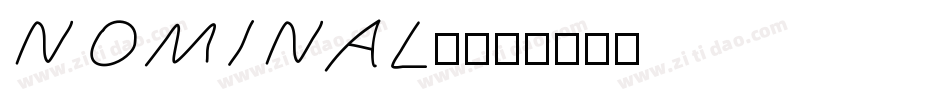 NOMINAL5字体转换