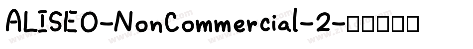 ALISEO-NonCommercial-2字体转换