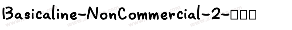 Basicaline-NonCommercial-2字体转换