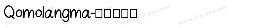 Qomolangma字体转换