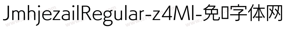 JmhjezailRegular-z4Ml字体转换