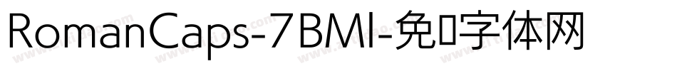 RomanCaps-7BMl字体转换