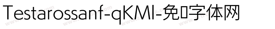 Testarossanf-qKMl字体转换