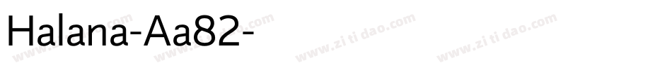 Halana-Aa82字体转换