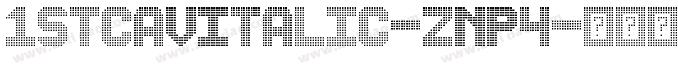 1StCavItalic-znp4字体转换