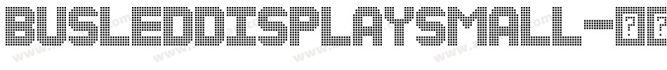 BusLedDisplaySmall字体转换
