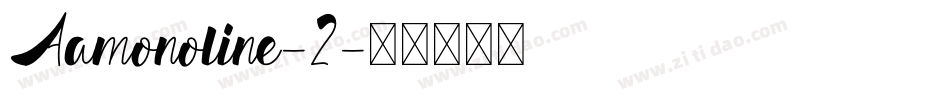 Aamonoline-2字体转换