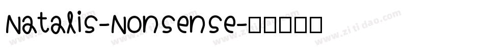 Natalis-Nonsense字体转换