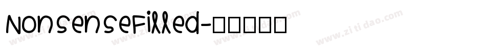 NonsenseFilled字体转换