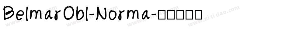 BelmarObl-Norma字体转换