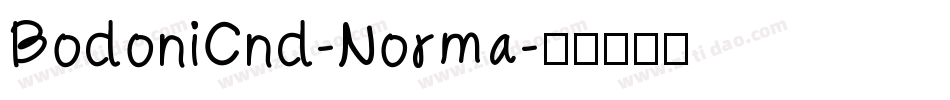 BodoniCnd-Norma字体转换