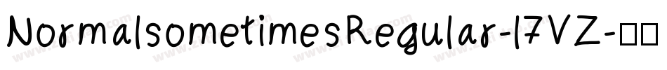 NormalsometimesRegular-l7VZ字体转换