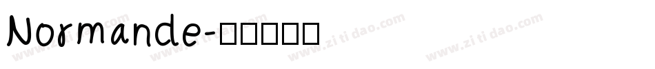 Normande字体转换