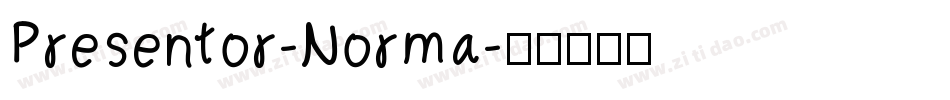 Presentor-Norma字体转换