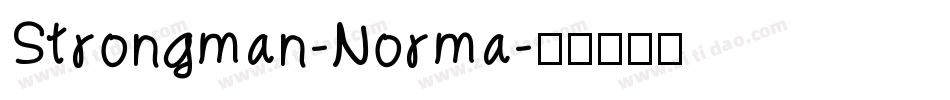 Strongman-Norma字体转换