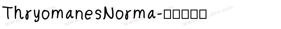 ThryomanesNorma字体转换