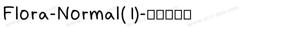 Flora-Normal(1)字体转换