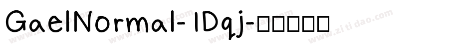 GaelNormal-1Dqj字体转换