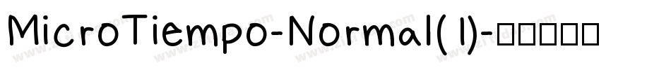 MicroTiempo-Normal(1)字体转换
