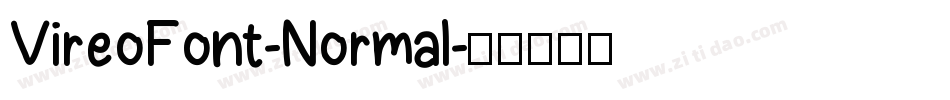 VireoFont-Normal字体转换