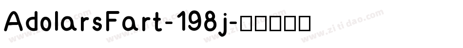AdolarsFart-198j字体转换
