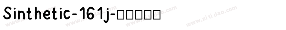 Sinthetic-161j字体转换