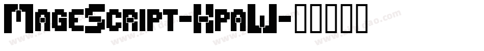 MageScript-KpaW字体转换