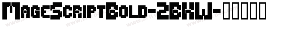 MageScriptBold-2BKW字体转换