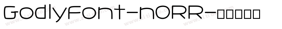 GodlyFont-nORR字体转换