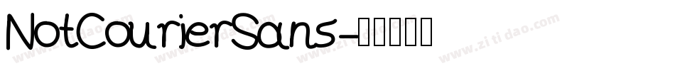 NotCourierSans字体转换