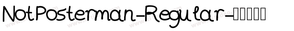 NotPosterman-Regular字体转换