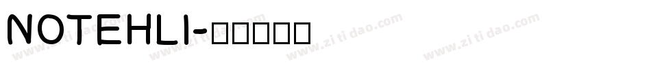 NOTEHLI字体转换