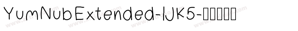 YumNubExtended-lJK5字体转换