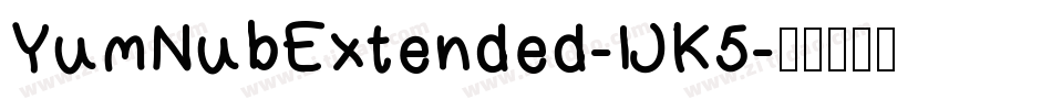 YumNubExtended-lJK5字体转换