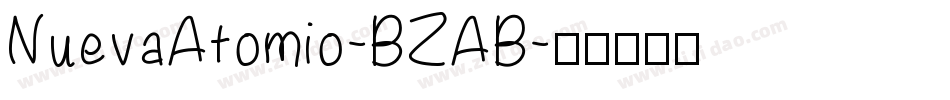 NuevaAtomio-BZAB字体转换
