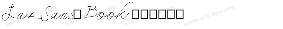 LuzSans-Book字体转换