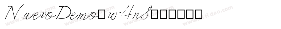 NuevoDemo-w4n8字体转换