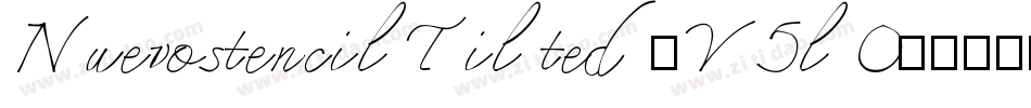 NuevostencilTilted-Y5lO字体转换