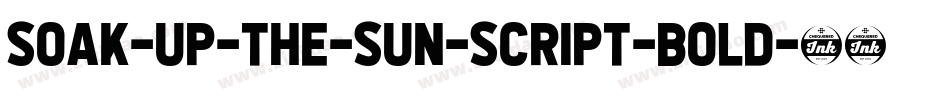 Soak-Up-The-Sun-Script-Bold字体转换