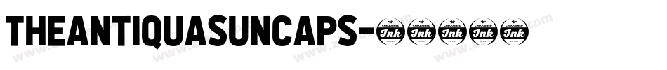 TheAntiquaSunCaps字体转换
