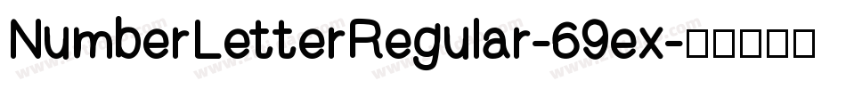 NumberLetterRegular-69ex字体转换