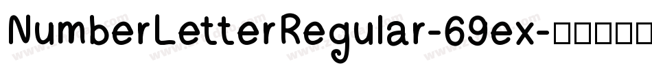 NumberLetterRegular-69ex字体转换
