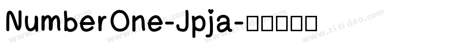 NumberOne-Jpja字体转换