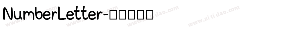 NumberLetter字体转换