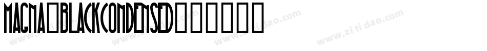Magna-BlackCondensed字体转换