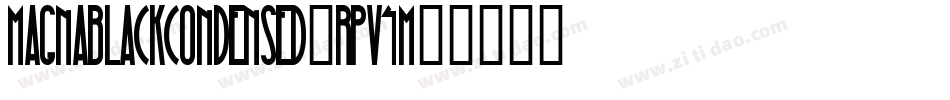 MagnaBlackcondensed-Rpv4M字体转换